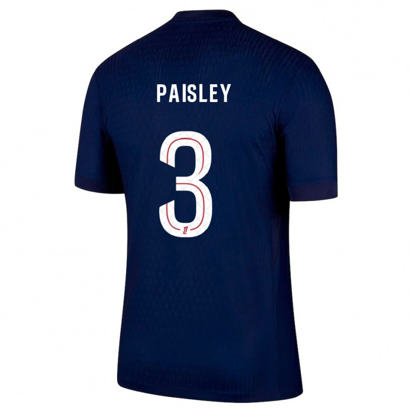 Danxen Pánské Jarell Paisley #3 Tmavě Modrá Červená Domů Hráčské Dresy 2025/26 Dres