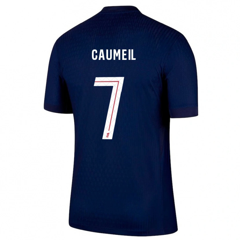 Danxen Pánské Paul Caumeil #7 Tmavě Modrá Červená Domů Hráčské Dresy 2025/26 Dres