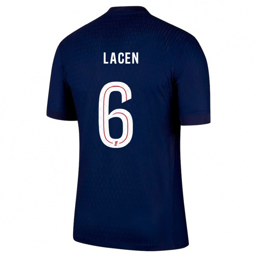 Danxen Pánské Michaël Lacen #6 Tmavě Modrá Červená Domů Hráčské Dresy 2025/26 Dres