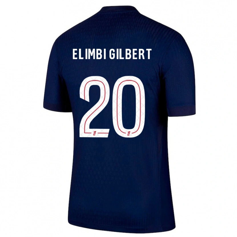 Danxen Pánské Tara Elimbi Gilbert #20 Tmavě Modrá Červená Domů Hráčské Dresy 2025/26 Dres