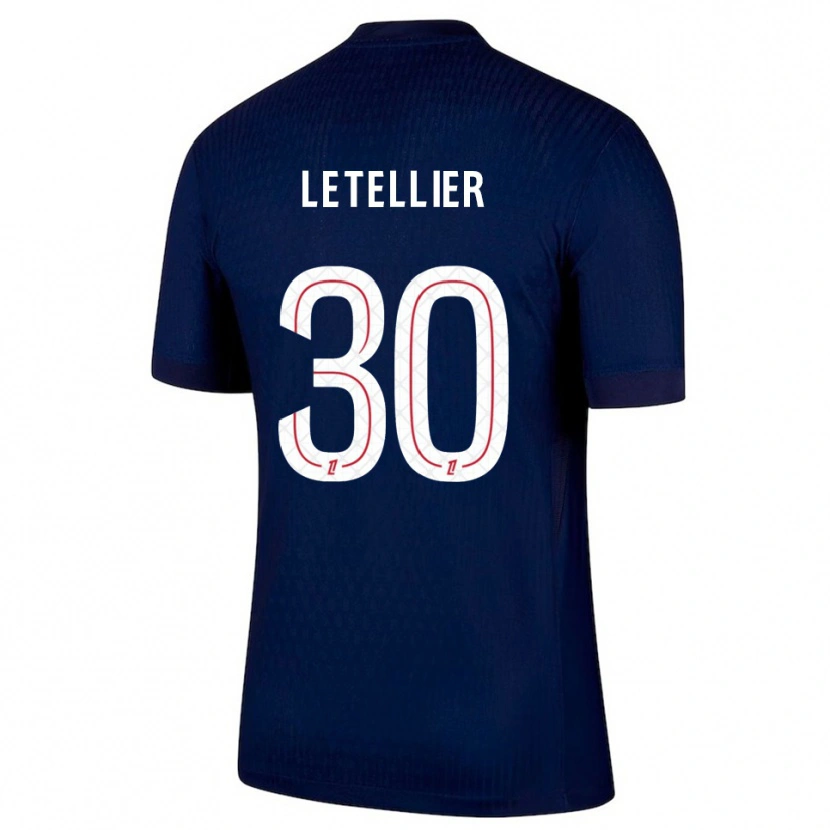 Danxen Pánské Alexandre Letellier #30 Tmavě Modrá Červená Domů Hráčské Dresy 2025/26 Dres