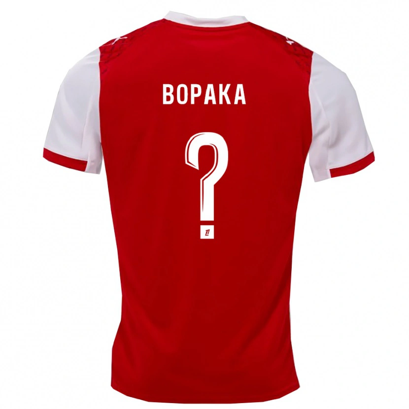 Danxen Pánské Yohann Bopaka #0 Červená Bílá Domů Hráčské Dresy 2025/26 Dres