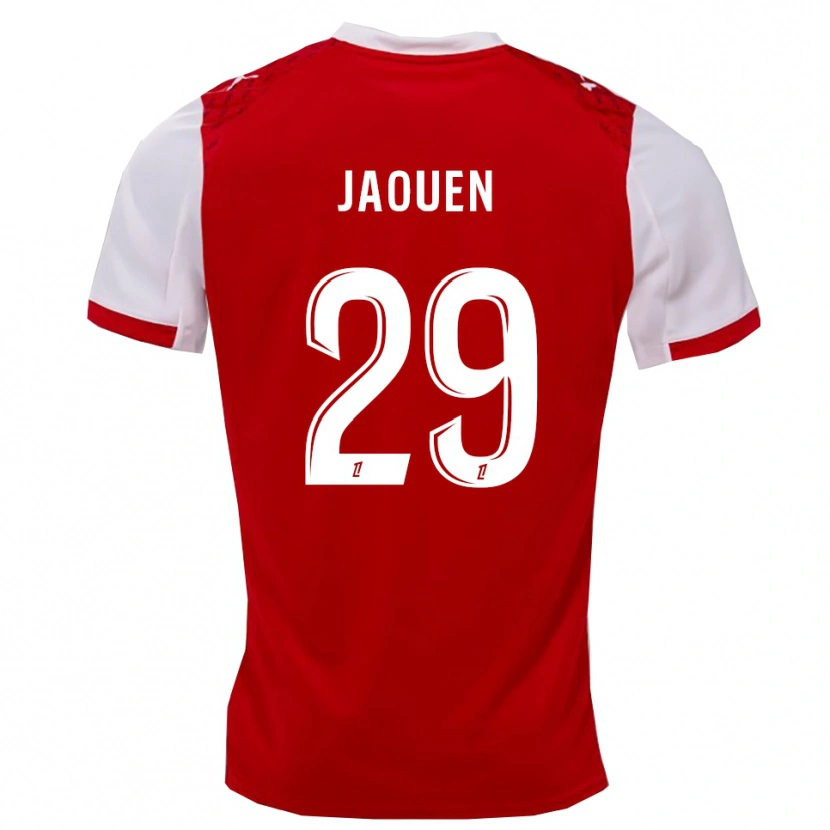 Danxen Pánské Ewen Jaouen #29 Červená Bílá Domů Hráčské Dresy 2025/26 Dres
