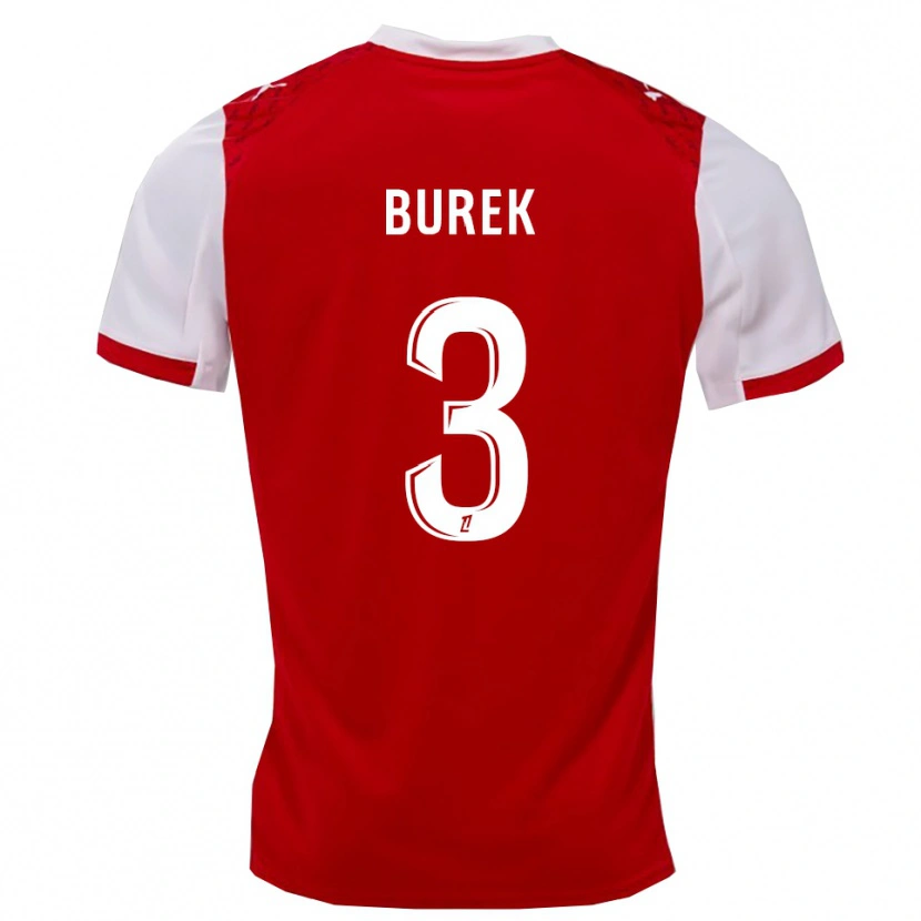 Danxen Pánské Sacha Burek #3 Červená Bílá Domů Hráčské Dresy 2025/26 Dres