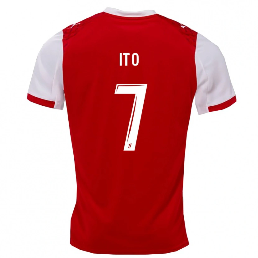 Danxen Pánské Junya Ito #7 Červená Bílá Domů Hráčské Dresy 2025/26 Dres