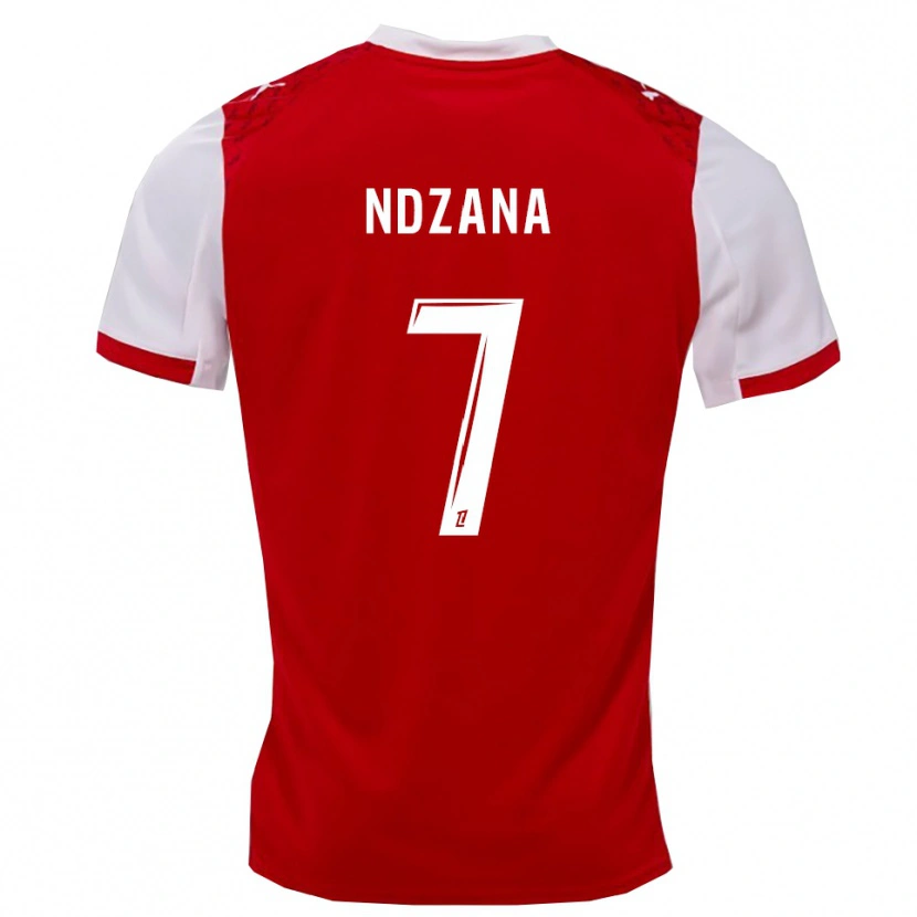 Danxen Pánské Colette Ndzana #7 Červená Bílá Domů Hráčské Dresy 2025/26 Dres