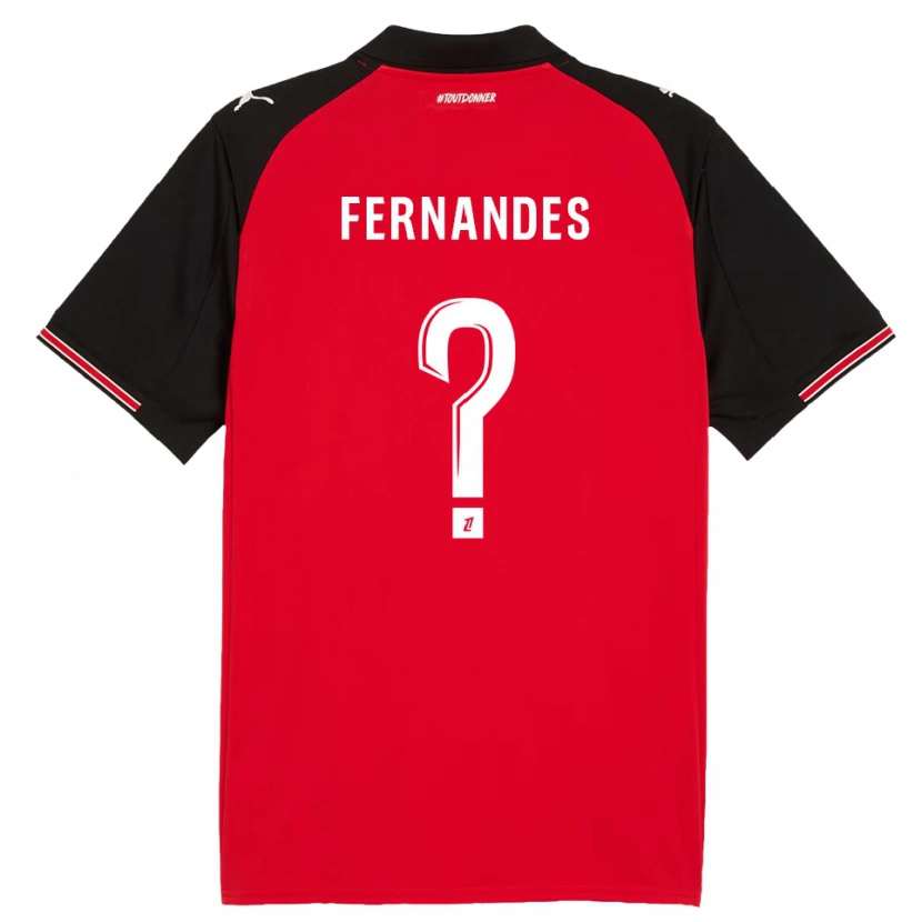 Danxen Pánské Alexis Fernandes #0 Červená Černá Domů Hráčské Dresy 2025/26 Dres