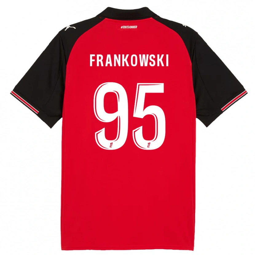 Danxen Pánské Przemyslaw Frankowski #95 Červená Černá Domů Hráčské Dresy 2025/26 Dres