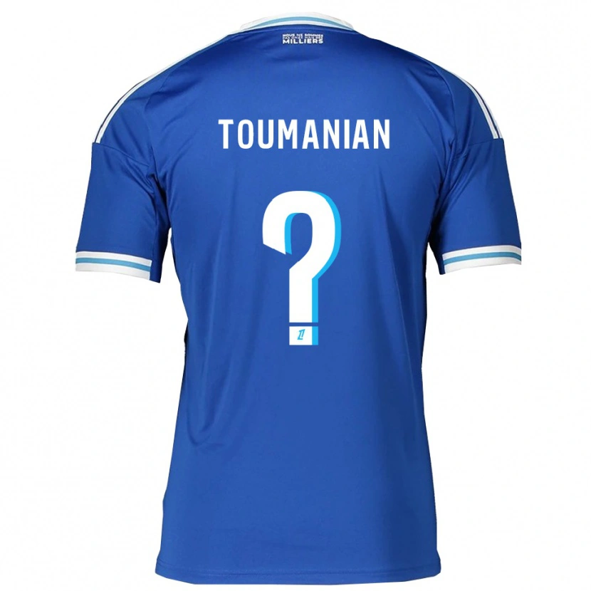 Danxen Pánské Anthony Toumanian #0 Modrá Bílá Domů Hráčské Dresy 2025/26 Dres
