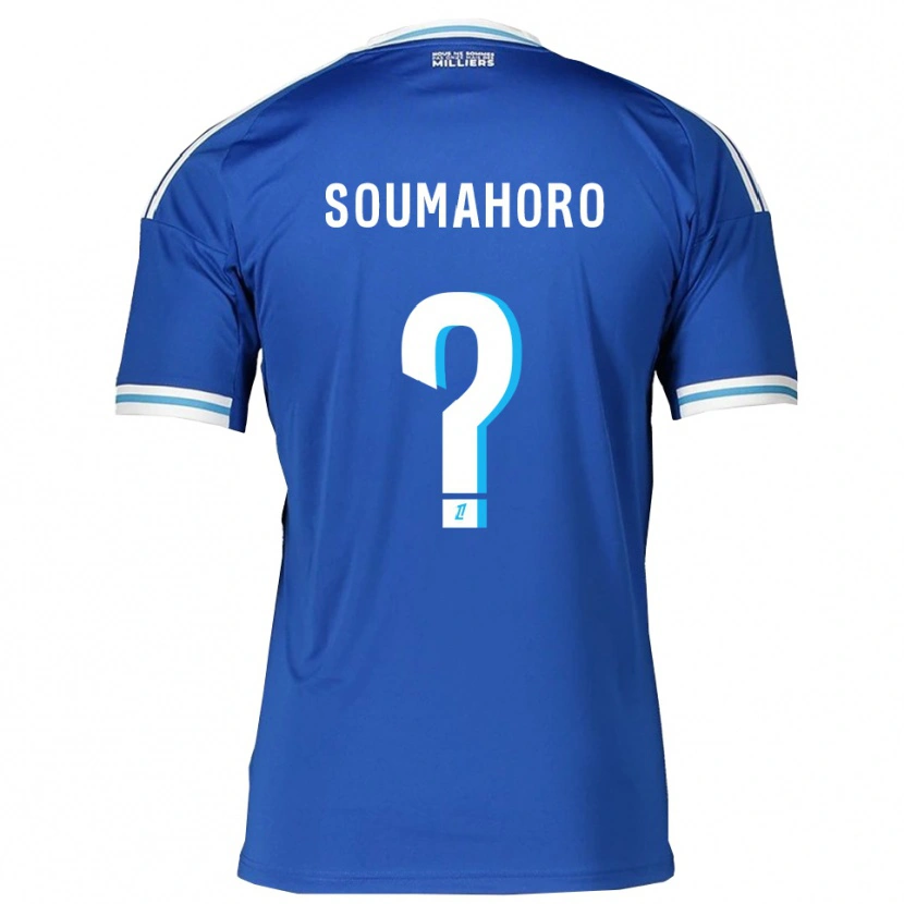 Danxen Pánské Mohamed Soumahoro #0 Modrá Bílá Domů Hráčské Dresy 2025/26 Dres