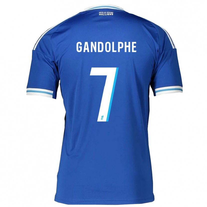Danxen Pánské Adrien Gandolphe #7 Modrá Bílá Domů Hráčské Dresy 2025/26 Dres