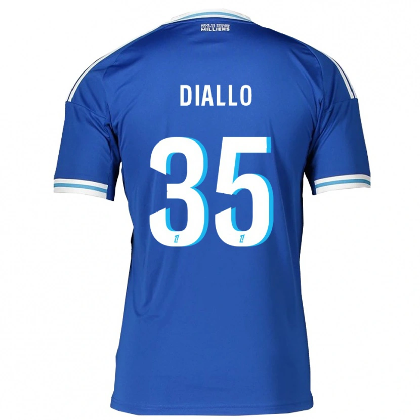 Danxen Pánské Tidiane Diallo #35 Modrá Bílá Domů Hráčské Dresy 2025/26 Dres