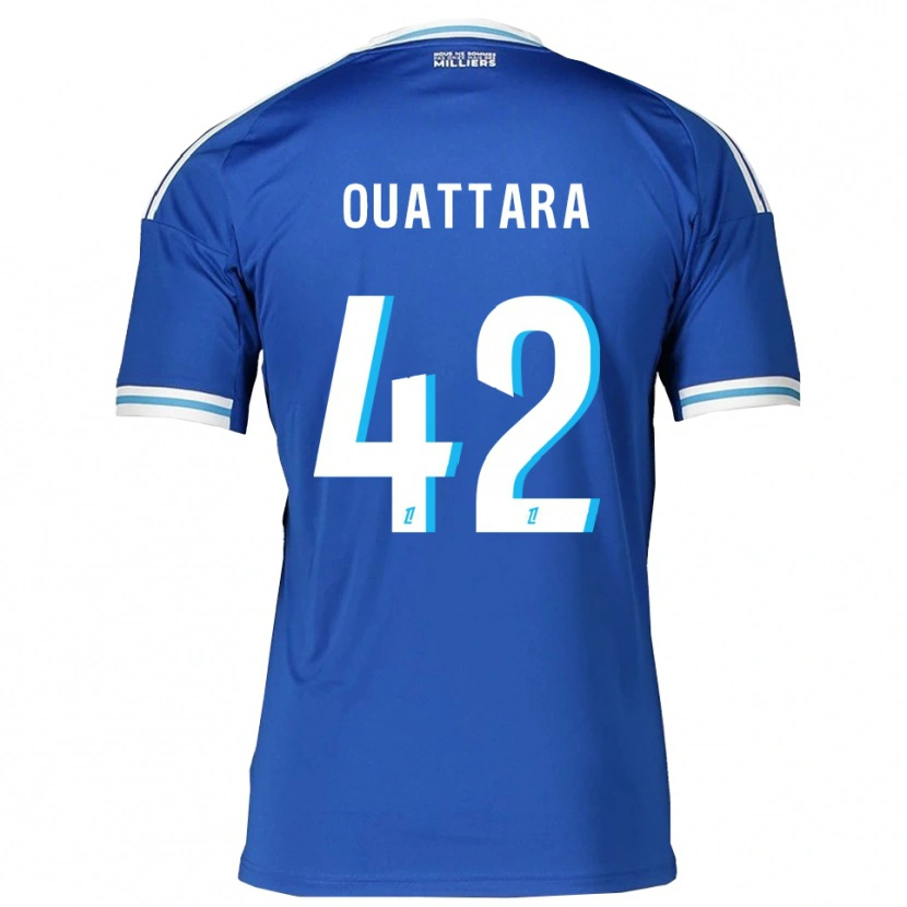 Danxen Pánské Abdoul Ouattara #42 Modrá Bílá Domů Hráčské Dresy 2025/26 Dres