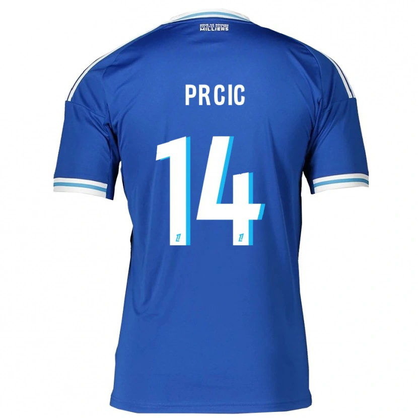 Danxen Pánské Sanjin Prcic #14 Modrá Bílá Domů Hráčské Dresy 2025/26 Dres