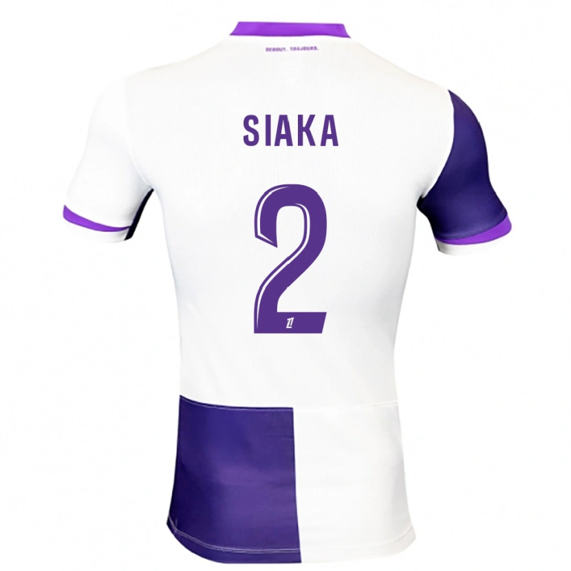 Danxen Pánské Nazihary Siaka #2 Fialová Bílá Domů Hráčské Dresy 2025/26 Dres