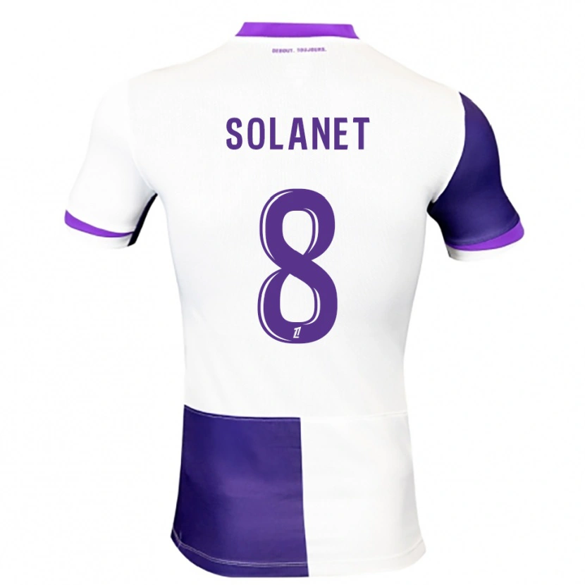 Danxen Pánské Tatiana Solanet #8 Fialová Bílá Domů Hráčské Dresy 2025/26 Dres