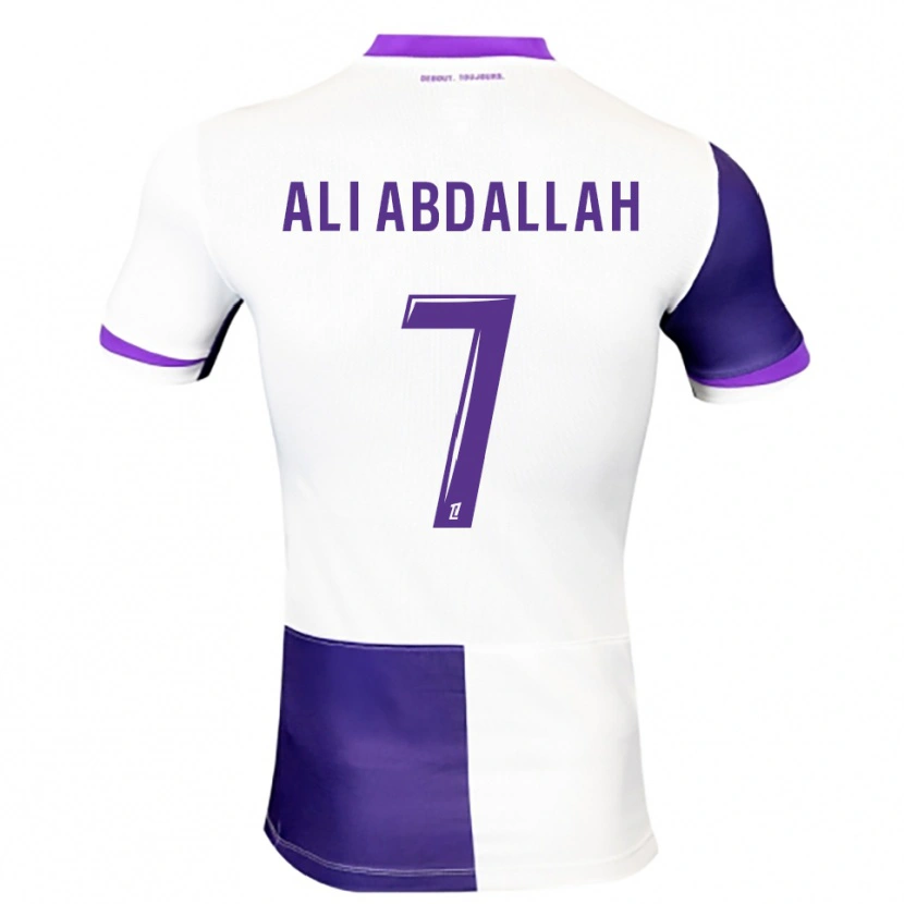 Danxen Pánské Nivine Ali Abdallah #7 Fialová Bílá Domů Hráčské Dresy 2025/26 Dres
