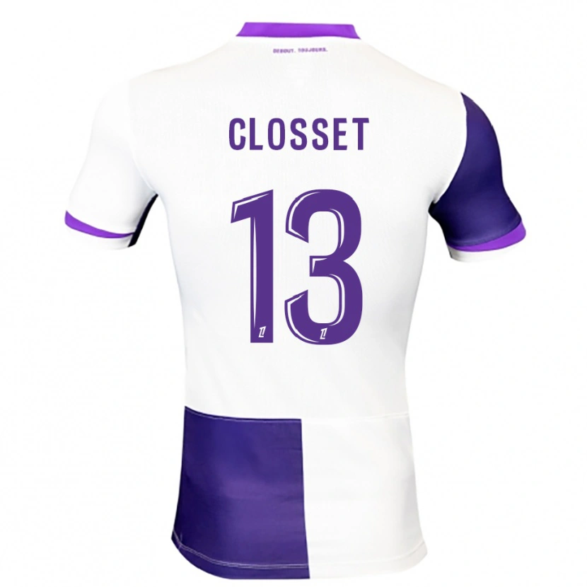 Danxen Pánské Océane Closset #13 Fialová Bílá Domů Hráčské Dresy 2025/26 Dres