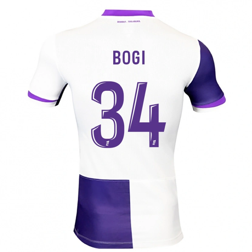 Danxen Pánské Fiona Bogi #34 Fialová Bílá Domů Hráčské Dresy 2025/26 Dres
