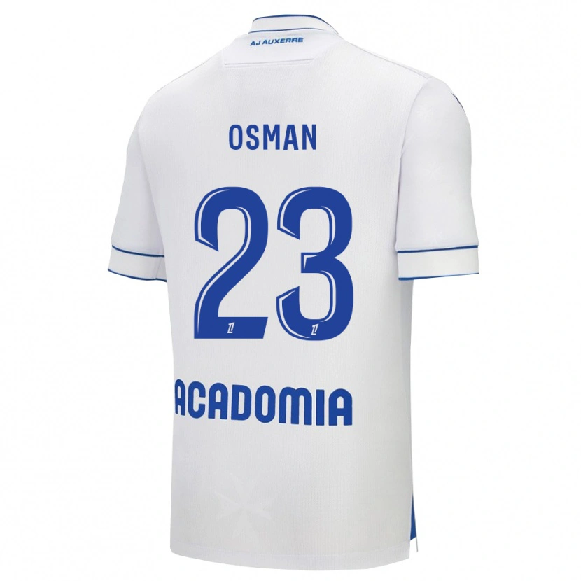 Danxen Pánské Ibrahim Osman #23 Bílá Modrá Domů Hráčské Dresy 2025/26 Dres