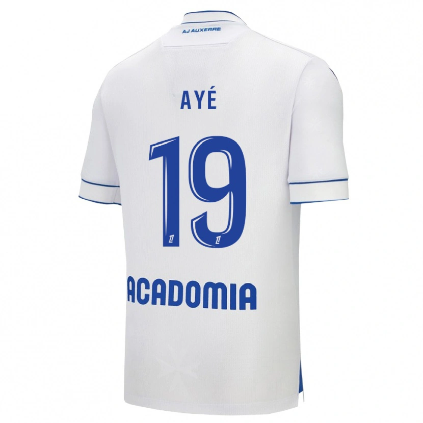 Danxen Pánské Florian Ayé #19 Bílá Modrá Domů Hráčské Dresy 2025/26 Dres
