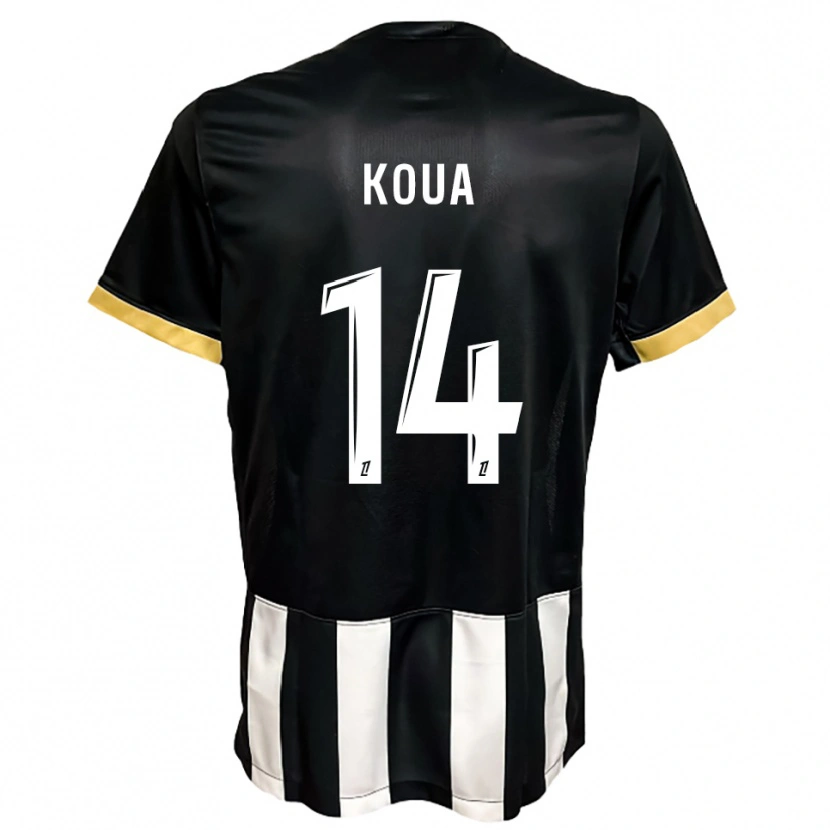 Danxen Pánské Moran Koua #14 Černá Bílá Domů Hráčské Dresy 2025/26 Dres