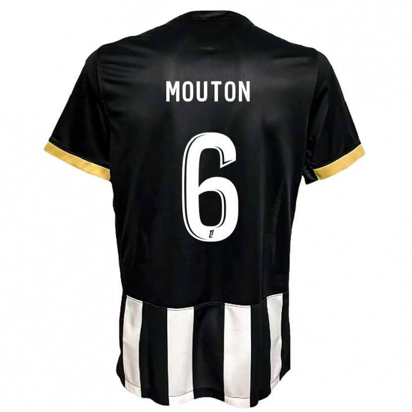 Danxen Pánské Louis Mouton #6 Černá Bílá Domů Hráčské Dresy 2025/26 Dres