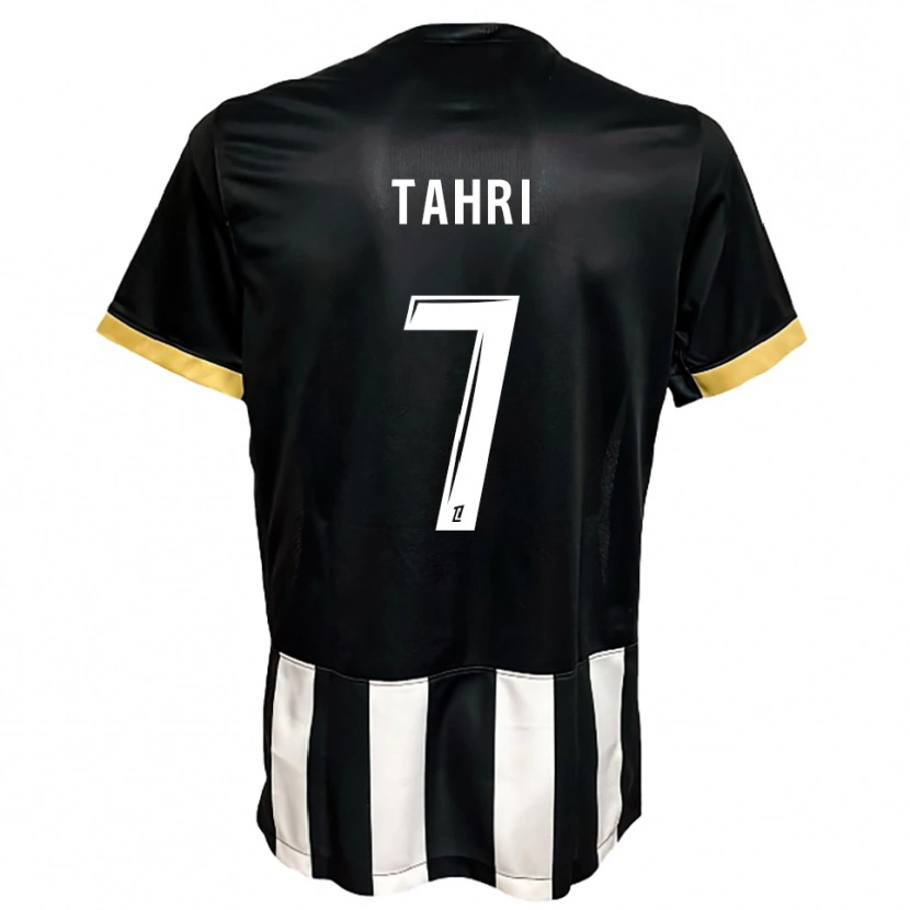 Danxen Pánské Sofiane Tahri #7 Černá Bílá Domů Hráčské Dresy 2025/26 Dres
