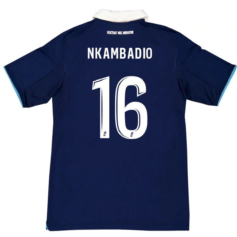 Danxen Pánské Obed Nkambadio #16 Tmavě Modrá Bílá Domů Hráčské Dresy 2025/26 Dres