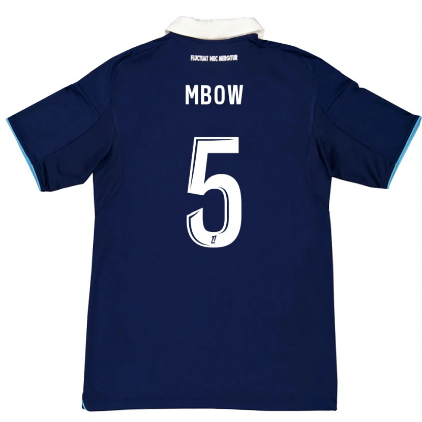 Danxen Pánské Moustapha Mbow #5 Tmavě Modrá Bílá Domů Hráčské Dresy 2025/26 Dres