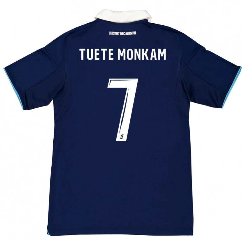 Danxen Pánské Malcolm Tuete Monkam #7 Tmavě Modrá Bílá Domů Hráčské Dresy 2025/26 Dres