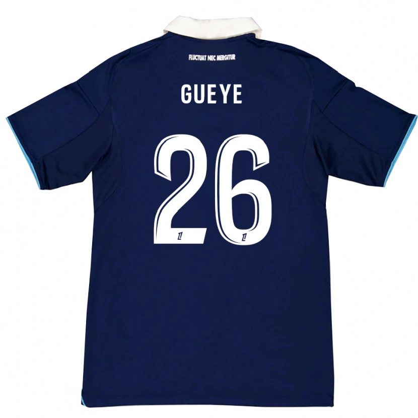 Danxen Pánské Lamine Gueye #26 Tmavě Modrá Bílá Domů Hráčské Dresy 2025/26 Dres