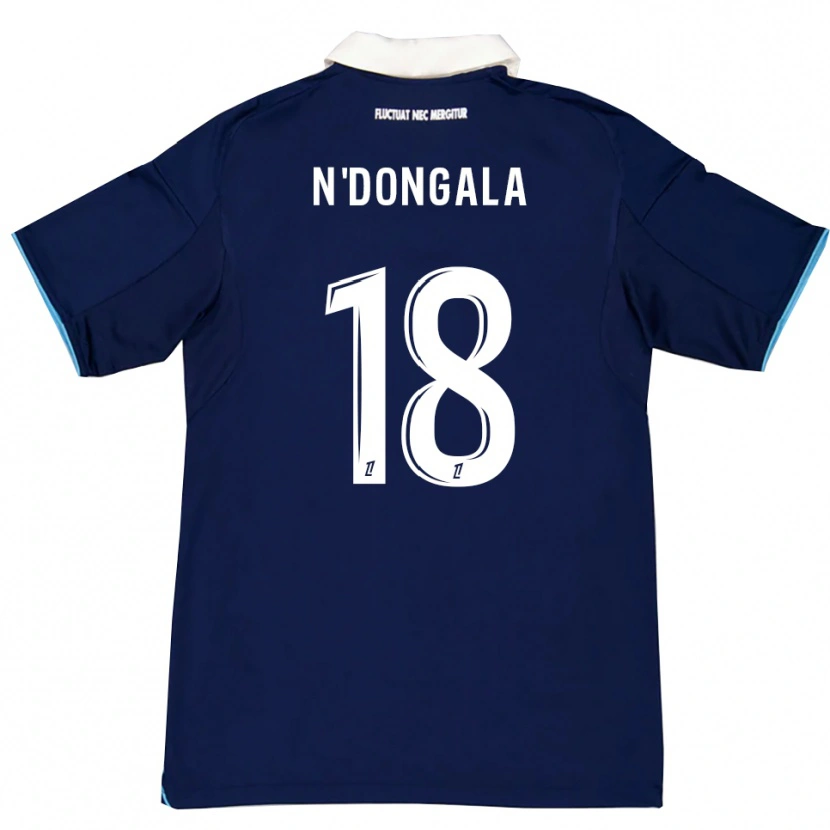 Danxen Pánské Melween N'dongala #18 Tmavě Modrá Bílá Domů Hráčské Dresy 2025/26 Dres