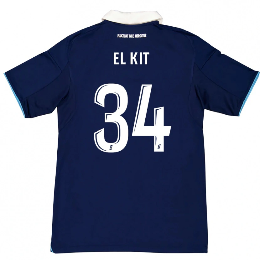Danxen Pánské Kamil El Kit #34 Tmavě Modrá Bílá Domů Hráčské Dresy 2025/26 Dres