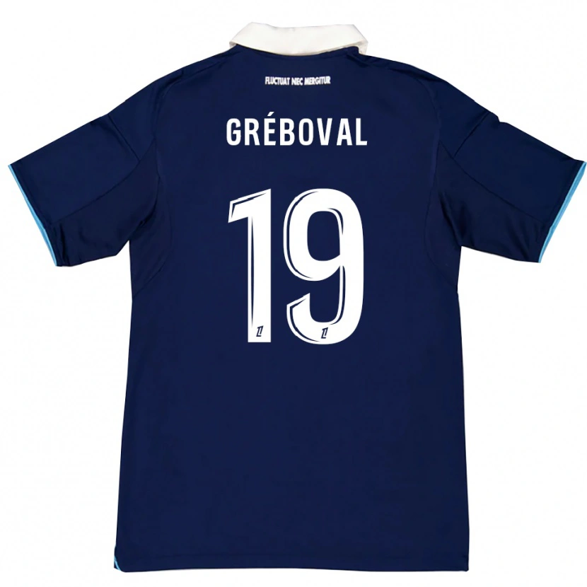 Danxen Pánské Théa Gréboval #19 Tmavě Modrá Bílá Domů Hráčské Dresy 2025/26 Dres