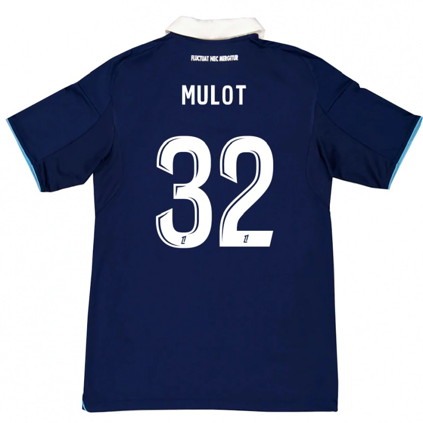 Danxen Pánské Marie Mulot #32 Tmavě Modrá Bílá Domů Hráčské Dresy 2025/26 Dres