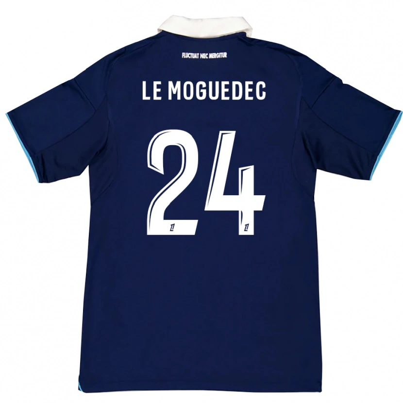 Danxen Pánské Anaële Le Moguedec #24 Tmavě Modrá Bílá Domů Hráčské Dresy 2025/26 Dres