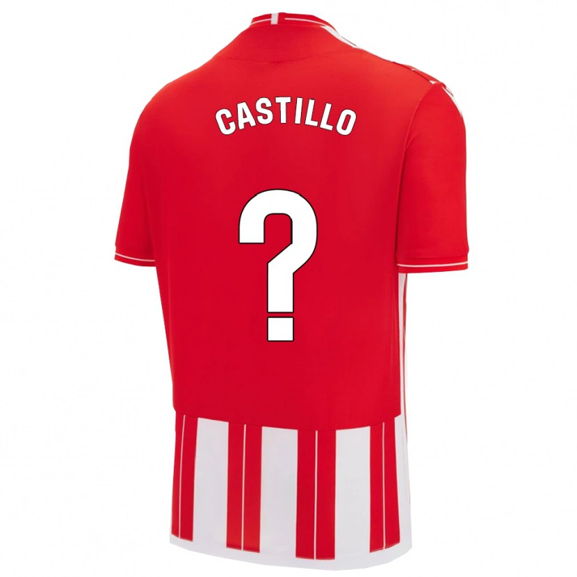 Danxen Pánské Pablo Castillo #0 Červená Bílá Domů Hráčské Dresy 2025/26 Dres