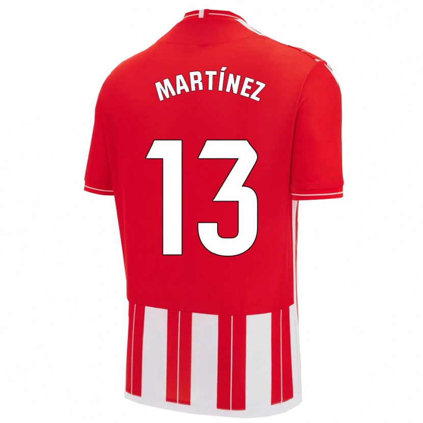 Danxen Pánské Fernando Martínez #13 Červená Bílá Domů Hráčské Dresy 2025/26 Dres