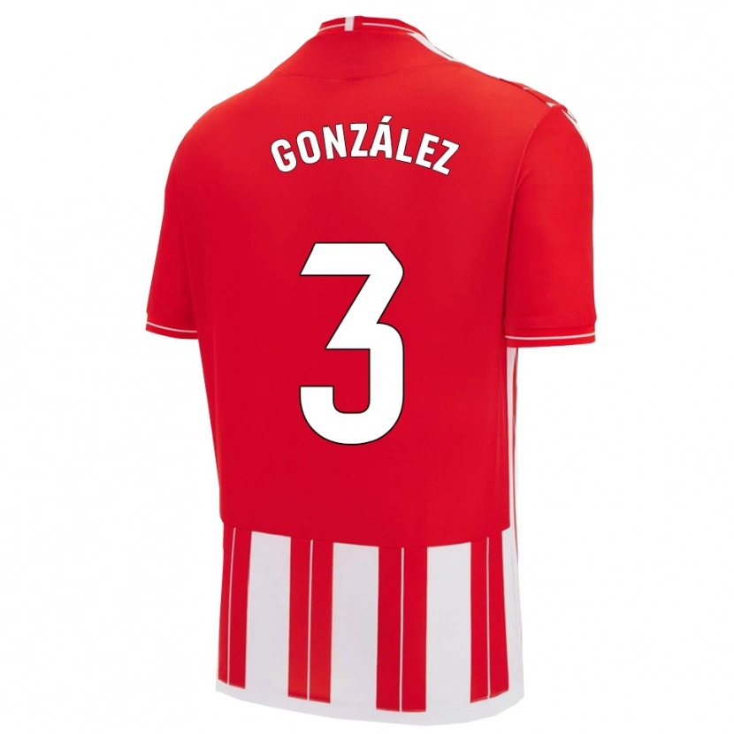 Danxen Pánské Edgar González #3 Červená Bílá Domů Hráčské Dresy 2025/26 Dres