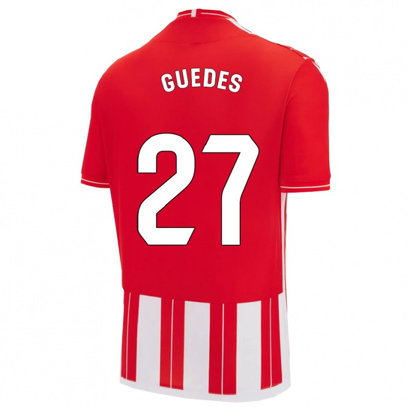 Danxen Pánské Gui Guedes #27 Červená Bílá Domů Hráčské Dresy 2025/26 Dres