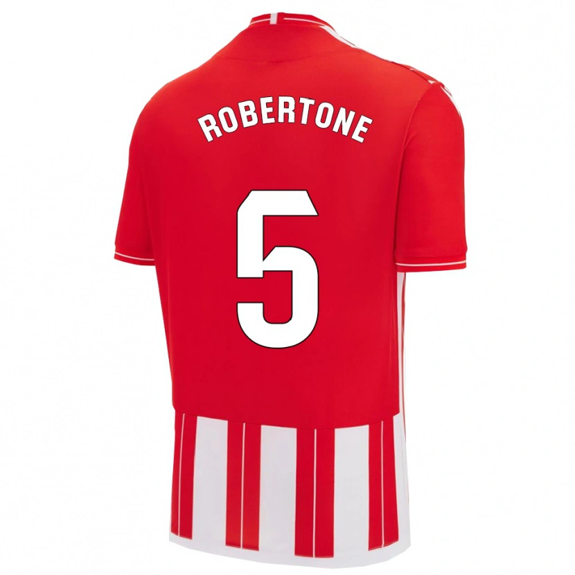 Danxen Pánské Lucas Robertone #5 Červená Bílá Domů Hráčské Dresy 2025/26 Dres