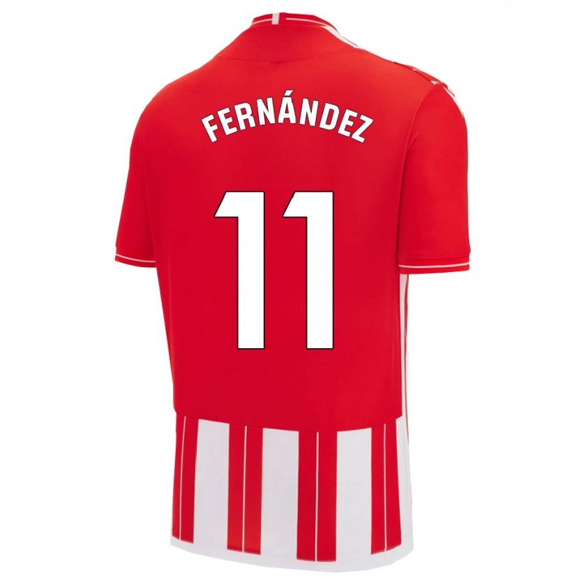 Danxen Pánské Nico Fernández #11 Červená Bílá Domů Hráčské Dresy 2025/26 Dres