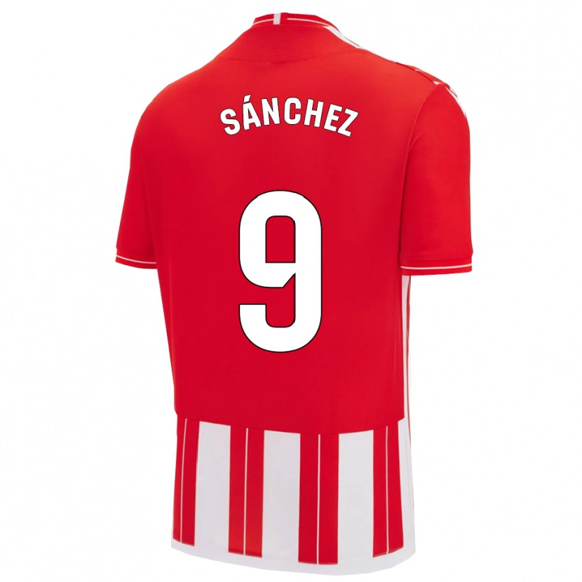 Danxen Pánské Loren Sánchez #9 Červená Bílá Domů Hráčské Dresy 2025/26 Dres