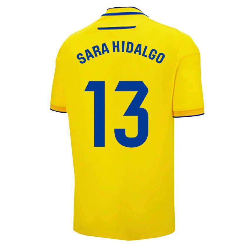 Danxen Pánské Sara Hidalgo Merino #13 Žlutá Tmavě Modrá Domů Hráčské Dresy 2025/26 Dres