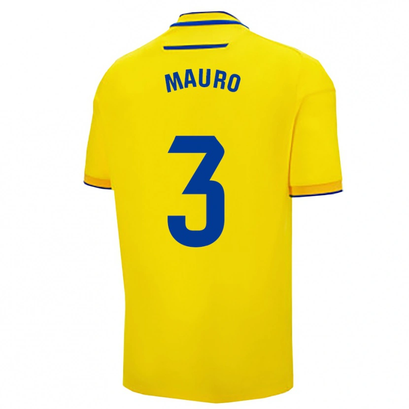 Danxen Pánské Kai Mauro #3 Žlutá Tmavě Modrá Domů Hráčské Dresy 2025/26 Dres