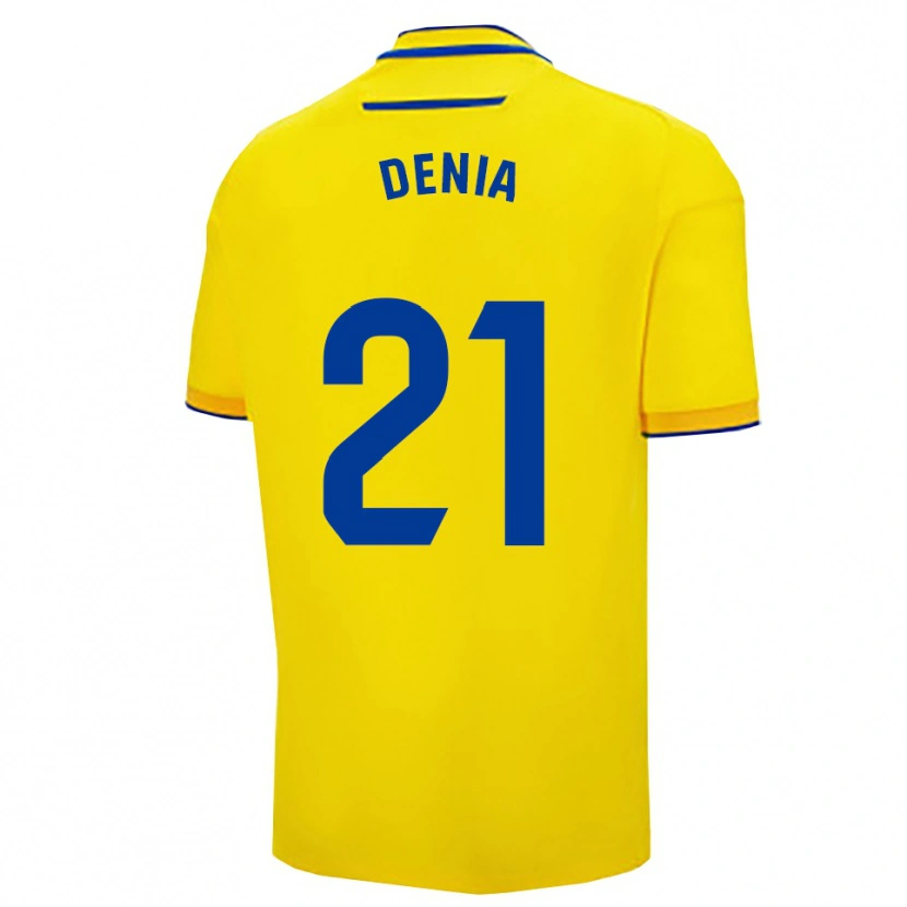 Danxen Pánské Marcos Denia #21 Žlutá Tmavě Modrá Domů Hráčské Dresy 2025/26 Dres