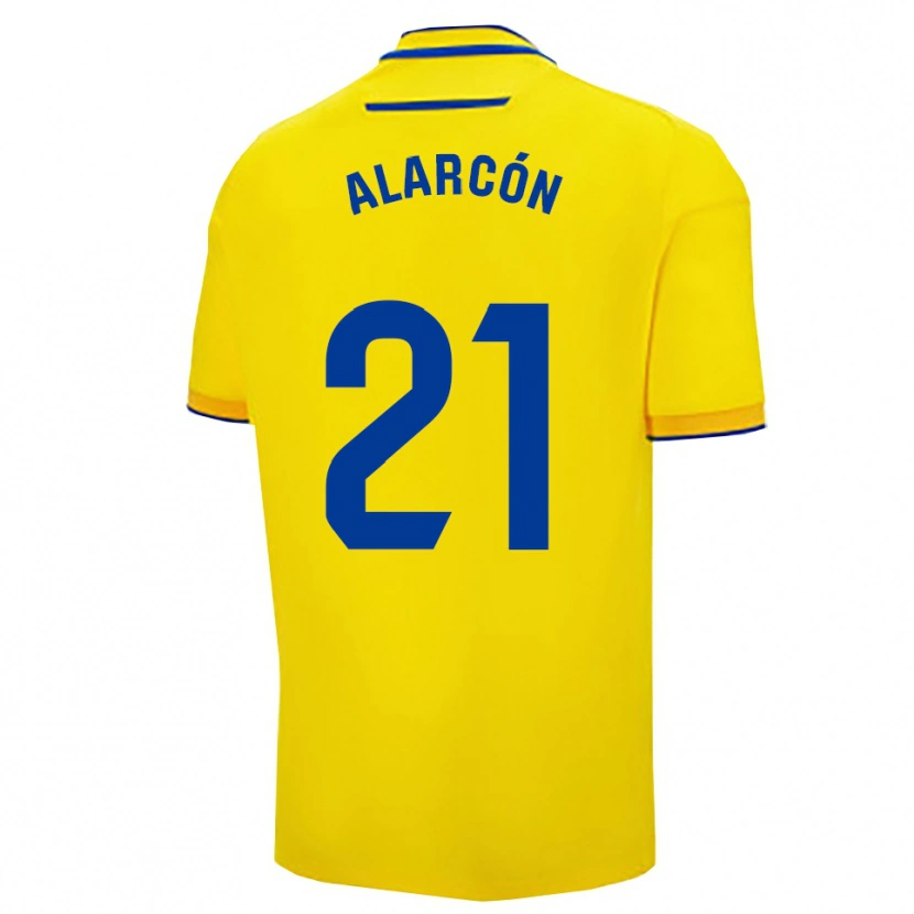 Danxen Pánské Tomás Alarcón #21 Žlutá Tmavě Modrá Domů Hráčské Dresy 2025/26 Dres
