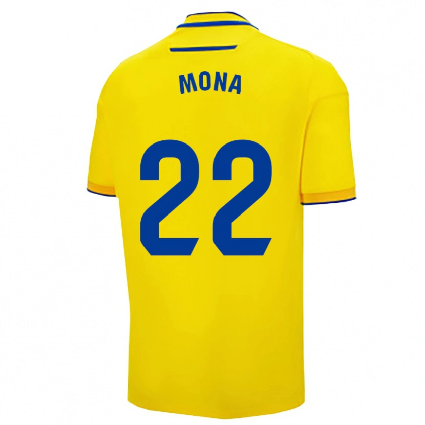 Danxen Pánské Patricia Bralo Morillo #22 Žlutá Tmavě Modrá Domů Hráčské Dresy 2025/26 Dres