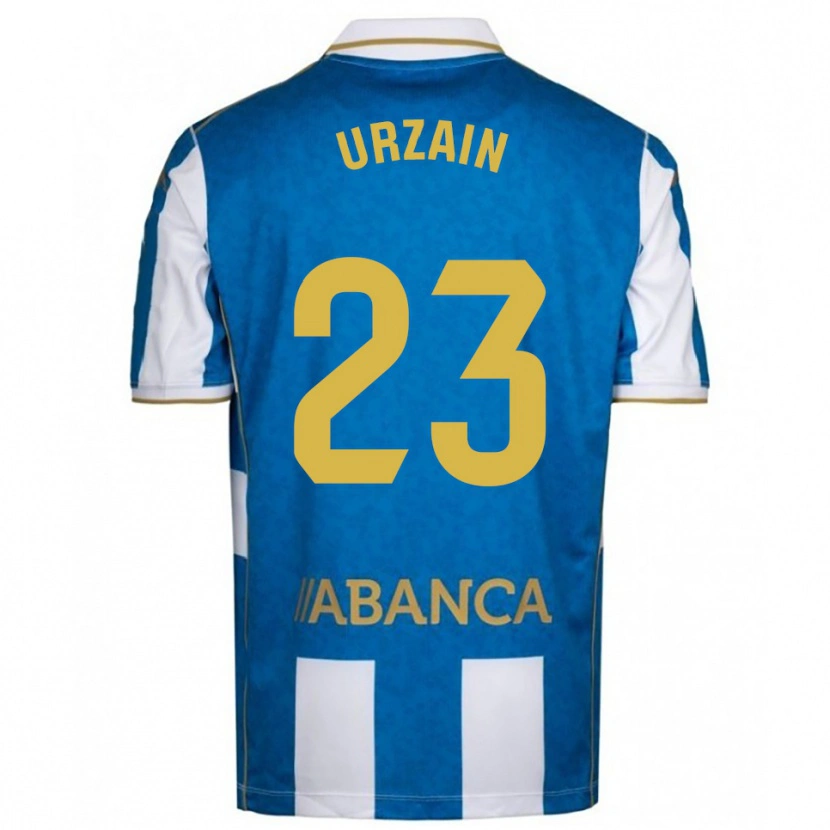 Danxen Pánské Fabián Urzain #23 Bílá Modrá Domů Hráčské Dresy 2025/26 Dres